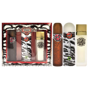Cuba Jungle Zebra by Cuba for Women 3 Pc Gift Set